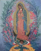 Virgen de Guadalupe, acuarela sobre papel, 34 x 26 cm