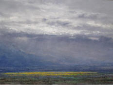 Después de la lluvia, óleo sobre tela, 90 x 100 cm