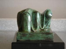 Acontecida, bronce, 9 x 13 x 16 cm