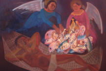 Sueño de pescador, óleo sobre tela, 130 x 150 cm