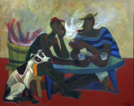 Pescadores, óleo sobre tela, 80 x 100 cm