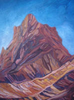 El sinaí, acrílico sobre tela, 185 x 122 cm